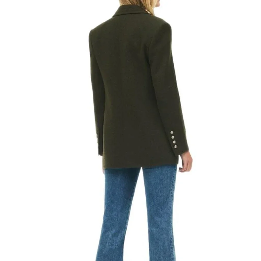 ZARA LIMITED EDITION WOOL BLEND BLAZER KHAKI SIZE S | 8416/818